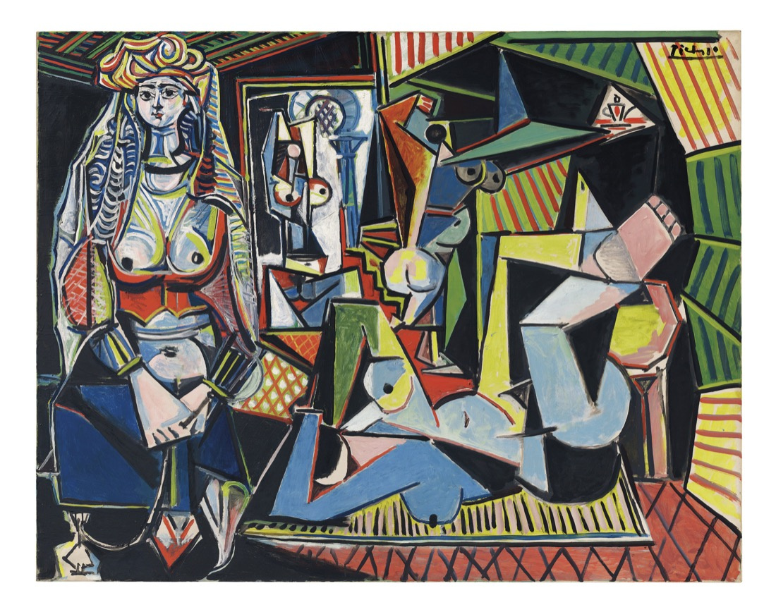 1/ PABLO PICASSO: ALŽÍRSKÉ ŽENY / 1955  olej na plátně / 114 x 146,4 cm  cena: 179 365 000 USD / Christie's New York 11. 5. 2015 