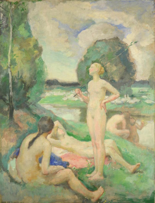 Hugo Boettinger: Koupání, 1918