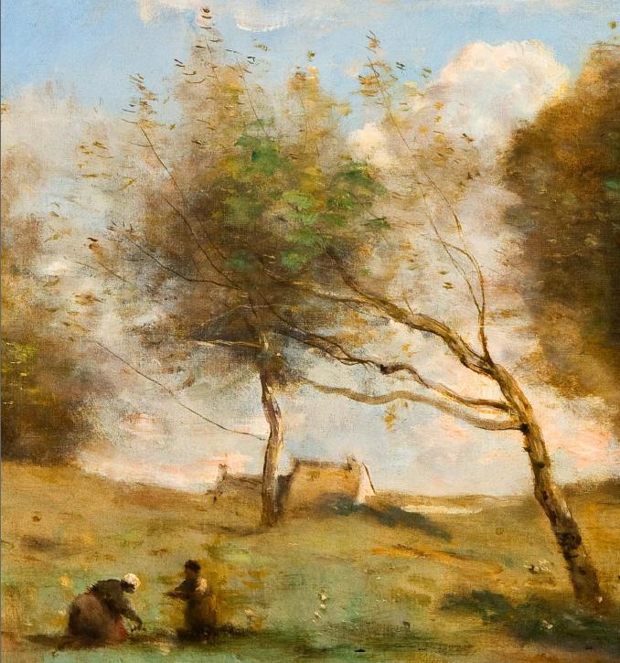 Camille Corot: Poblíž malé farmy / 1860-70