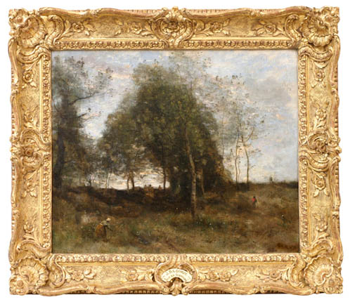 Camille Corot: Podvečer v Normandii / kolem 1865