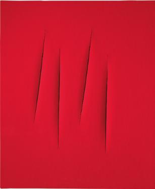 Lucio Fontana: CONCETTO SPAZIALE, ATTESE / 1965